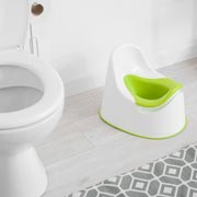 There are lots of different types of potty and toileting accessories on the market.